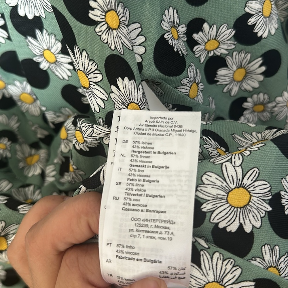 Sandro Paris Green  Floral Midi Dress - Picture 5 of 6